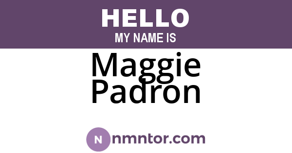 Maggie Padron