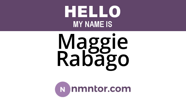 Maggie Rabago