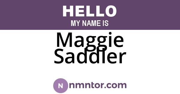 Maggie Saddler