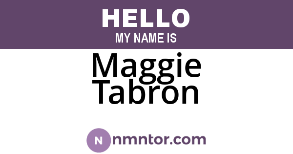 Maggie Tabron