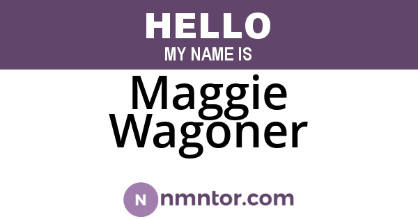Maggie Wagoner