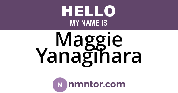 Maggie Yanagihara