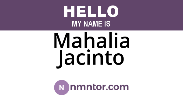 Mahalia Jacinto