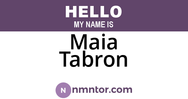 Maia Tabron