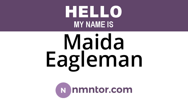 Maida Eagleman