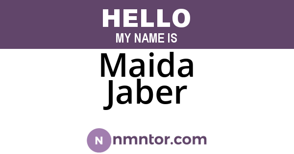 Maida Jaber