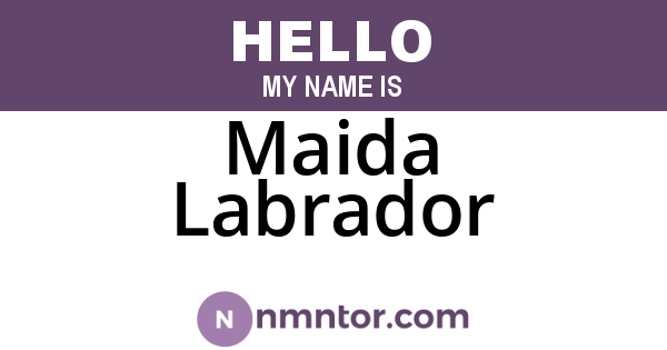 Maida Labrador