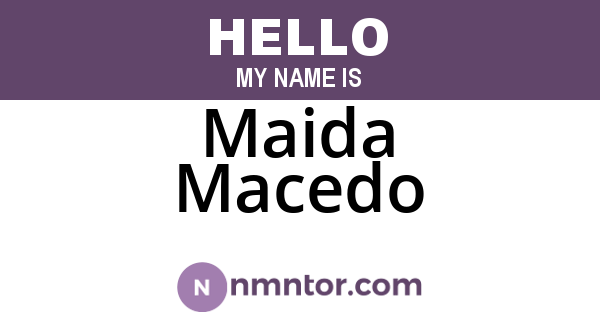 Maida Macedo