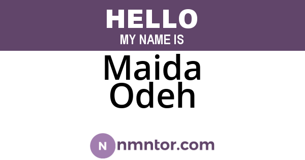Maida Odeh