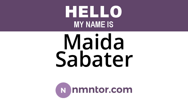 Maida Sabater