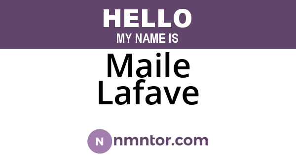 Maile Lafave