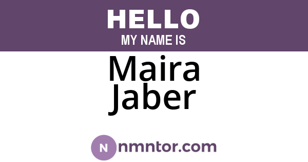 Maira Jaber
