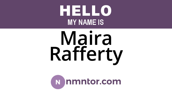 Maira Rafferty