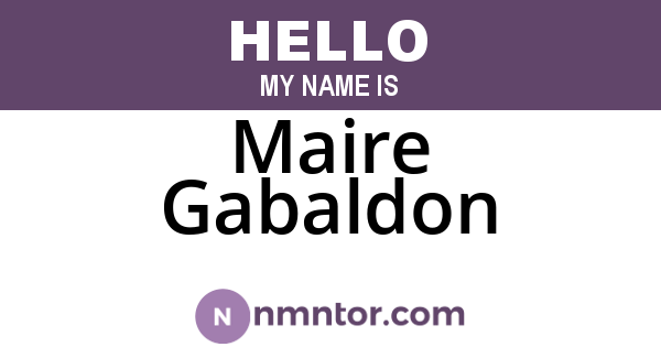 Maire Gabaldon