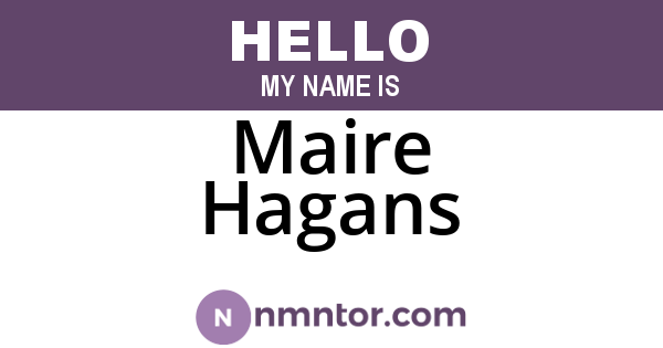 Maire Hagans