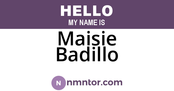 Maisie Badillo