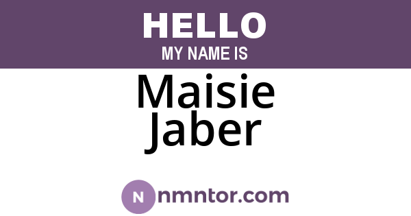 Maisie Jaber