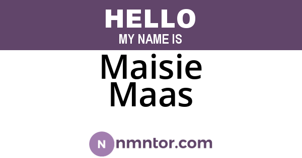 Maisie Maas