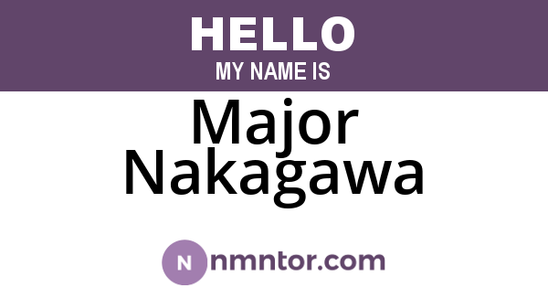Major Nakagawa