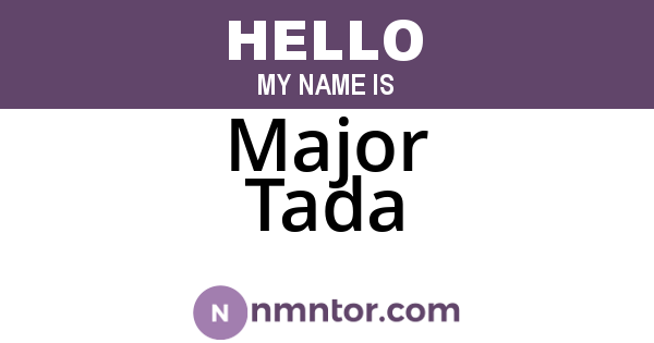 Major Tada