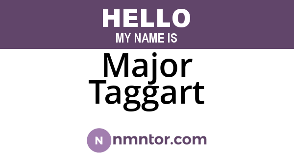 Major Taggart