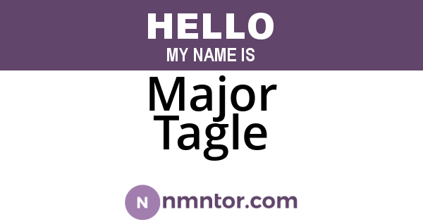Major Tagle