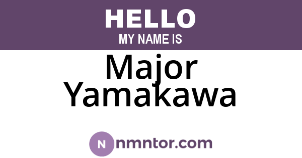 Major Yamakawa