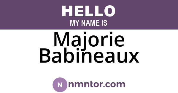 Majorie Babineaux