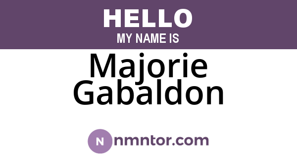 Majorie Gabaldon