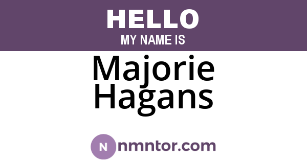 Majorie Hagans