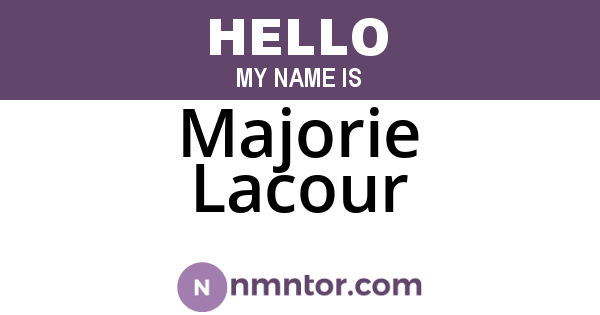 Majorie Lacour
