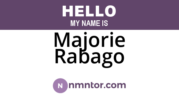 Majorie Rabago