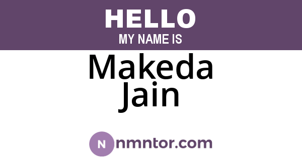 Makeda Jain