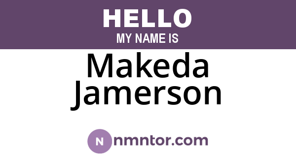 Makeda Jamerson