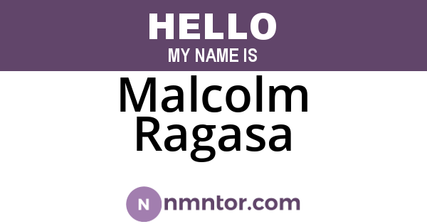Malcolm Ragasa