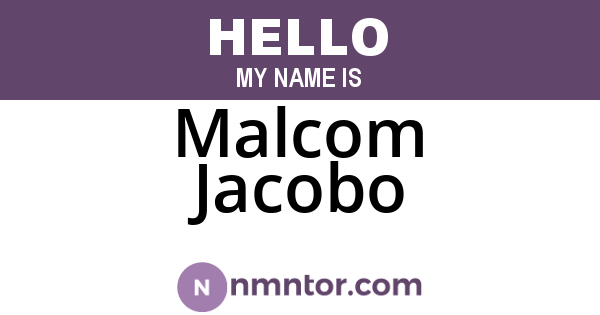 Malcom Jacobo