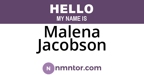 Malena Jacobson