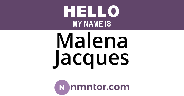 Malena Jacques