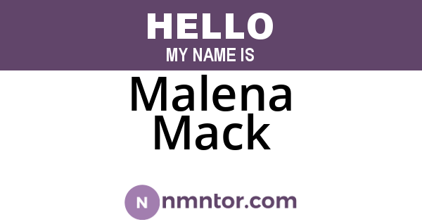 Malena Mack