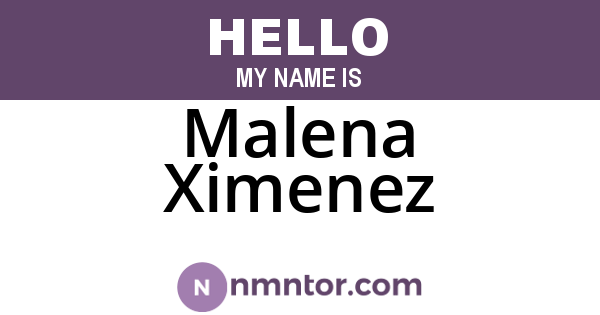 Malena Ximenez