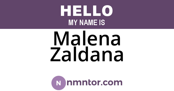 Malena Zaldana