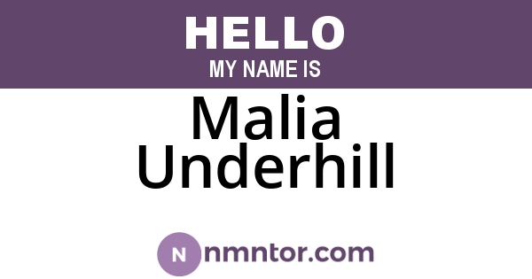 Malia Underhill