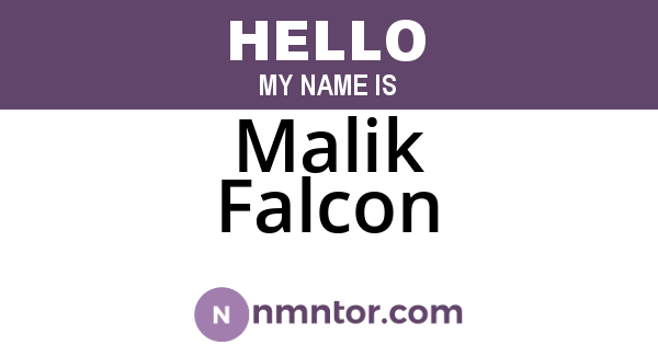 Malik Falcon