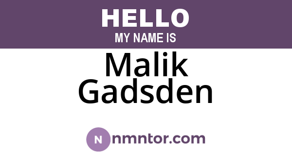 Malik Gadsden