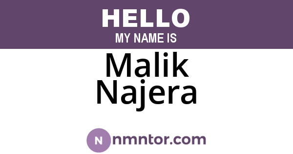 Malik Najera