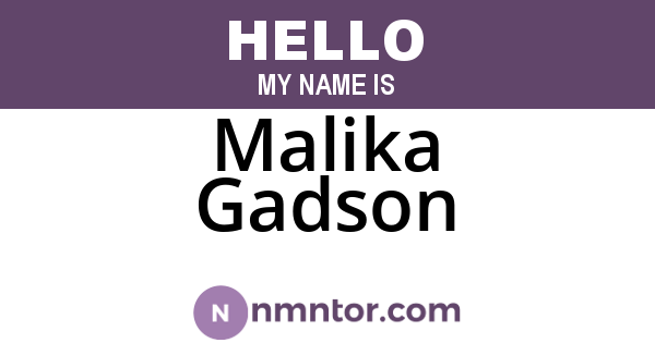 Malika Gadson