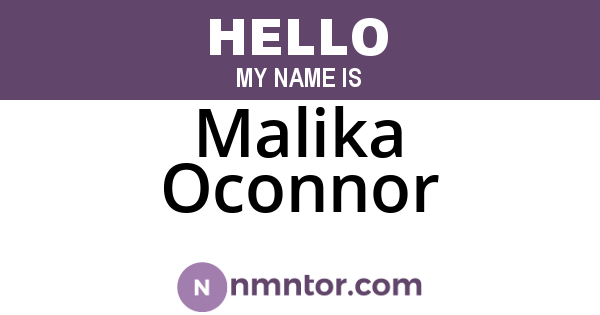 Malika Oconnor