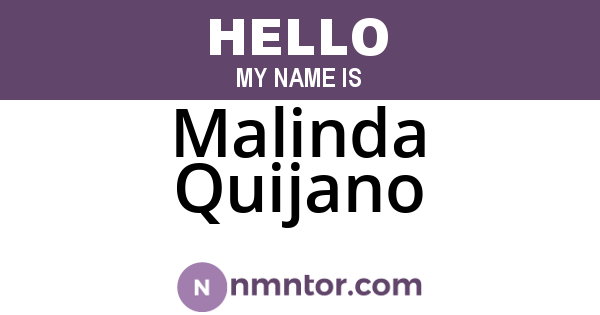 Malinda Quijano