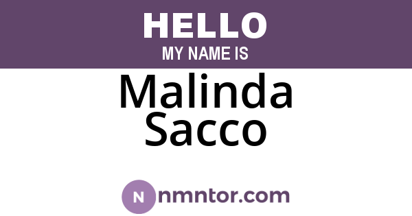 Malinda Sacco