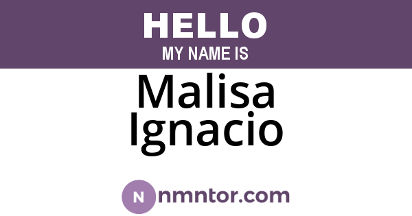 Malisa Ignacio
